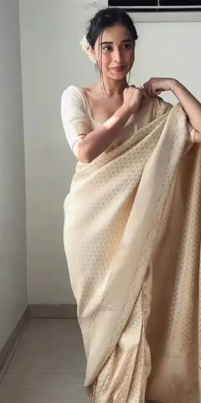 KPR 176 Off White Soft Lichi Silk Saree Perfect for Wedding, Party, Family Gatherings, Baisakhi, Holi – . Now at just ₹1499. Delivery 4-6 Working | Creative Sarees, Embroidered Sarees, Bollywood Sarees, Designer Sarees, Ethnic Saree, Modern Digital sarees, Party Wear Sarees, Sarees