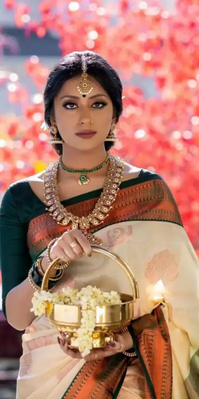 KP 5003 Off White Soft Lichi Silk Saree Perfect for Wedding, Party, Family Gatherings, Pooja, Sangeet – . Best Price ₹1449. Delivery 4-6 Working D | Creative Sarees, Embroidered Sarees, Bollywood Sarees, Designer Sarees, Ethnic Saree, Modern Digital sarees, Party Wear Sarees, Sarees