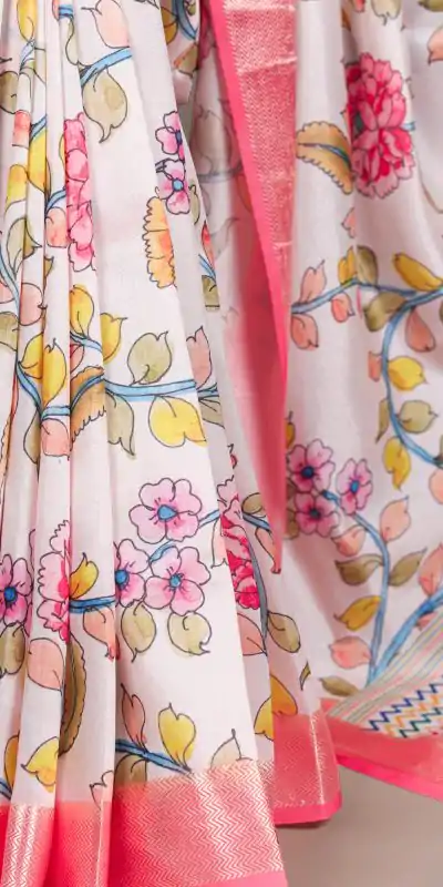 YNF 7057 Off White Tasar Silk With Viscose Border with Lace Work & Lace Border Saree. Available at ₹1699 only. Delivery 4-6 Working Days. Shop now. | Creative Sarees, Embroidered Sarees, Bollywood Sarees, Designer Sarees, Ethnic Saree, Modern Digital sarees, Party Wear Sarees, Sarees