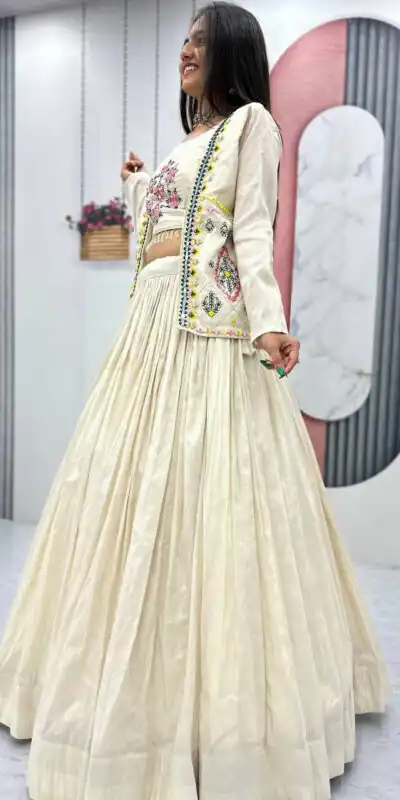 PC 522 Off White Tissue Simmer Lehenga Choli Perfect for Wedding, Party, Cultural Events, Diwali, Ganesh Chaturthi – . Exclusive Offer ₹3049. Deli | Casual Suits, Jump Suits, Creative suits, Designer Suits, Palazzo Suits, Party Wear Suits, Patiala Suits, Salwar suit, Straight Suits
