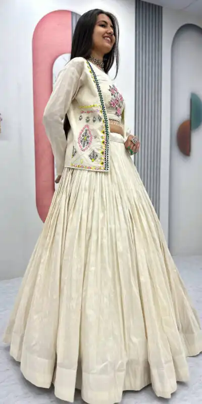 PC 522 Off White Tissue Simmer Lehenga Choli Perfect for Wedding, Party, Cultural Events, Diwali, Ganesh Chaturthi – . Exclusive Offer ₹3049. Deli | Casual Suits, Jump Suits, Creative suits, Designer Suits, Palazzo Suits, Party Wear Suits, Patiala Suits, Salwar suit, Straight Suits