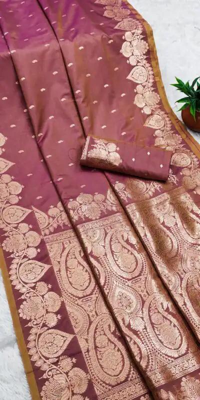 MB 142 Onion Banarasi Silk with Zari Work & Lace Work Saree . Affordable Price ₹1899. Delivery 4-6 Working Days. Shop now. | Creative Sarees, Embroidered Sarees, Bollywood Sarees, Designer Sarees, Ethnic Saree, Modern Digital sarees, Party Wear Sarees, Sarees