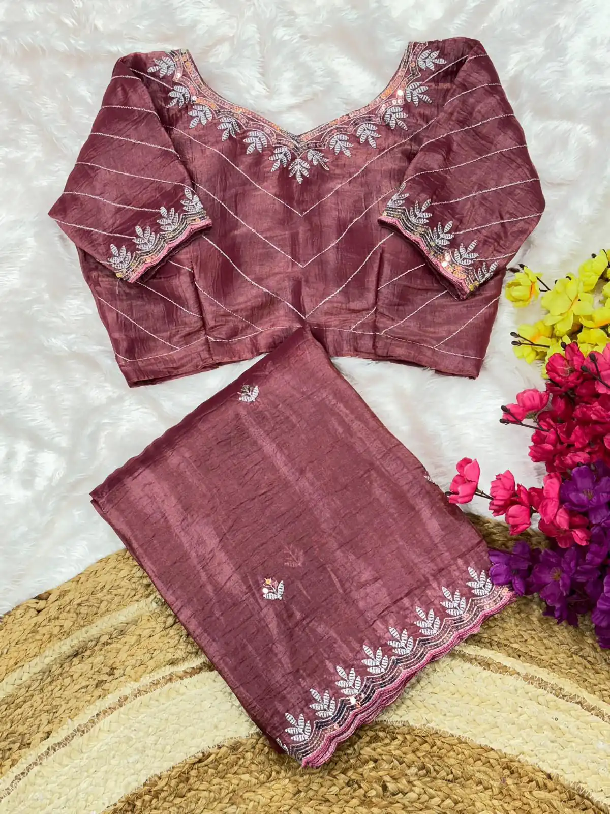 AC COCKTAIL Onion Gold Crush Saree Perfect for Wedding, Party, Engagement, Cultural Events, Pongal – . Available at ₹2149 only. Delivery 4-6 Working Day | Creative Sarees, Embroidered Sarees, Bollywood Sarees, Designer Sarees, Ethnic Saree, Modern Digital sarees, Party Wear Sarees, Sarees