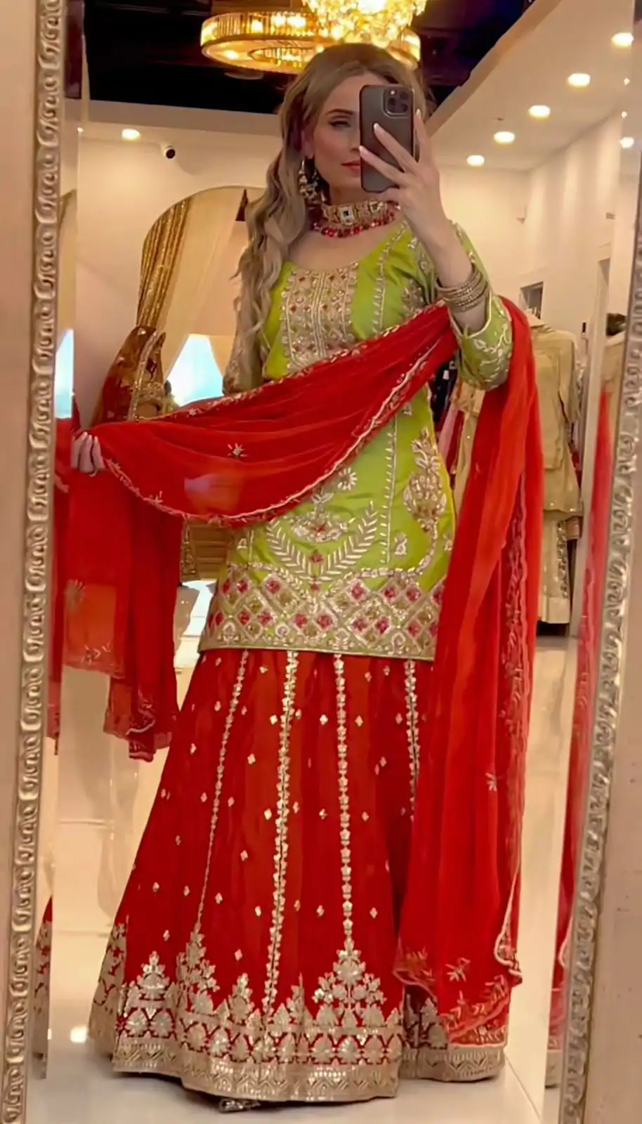 ND 5049 Parrot Green Chinon Silk with Lace Work & Embroidery Work Salwar Suit . Available at ₹2449 only. Delivery 4-6 Working Days. Shop now. | Casual Suits, Jump Suits, Creative suits, Designer Suits, Palazzo Suits, Party Wear Suits, Patiala Suits, Salwar suit, Straight Suits