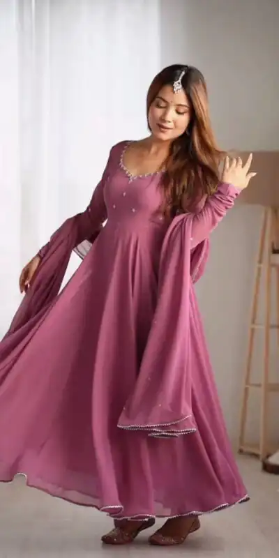 SRK 5196 Pink Faux Georgette with Lace Work & Embroidery Work Salwar Suit . Available at ₹1849 only. Delivery 4-6 Working Days. Shop now. | Casual Suits, Jump Suits, Creative suits, Designer Suits, Palazzo Suits, Party Wear Suits, Patiala Suits, Salwar suit, Straight Suits