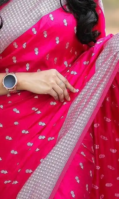 KPR 229 Pink in Soft Lichi Silk Lace Border & Lace Work Saree . Special Price ₹1399. Delivery 4-6 Working Days. Shop now. | Creative Sarees, Embroidered Sarees, Bollywood Sarees, Designer Sarees, Ethnic Saree, Modern Digital sarees, Party Wear Sarees, Sarees