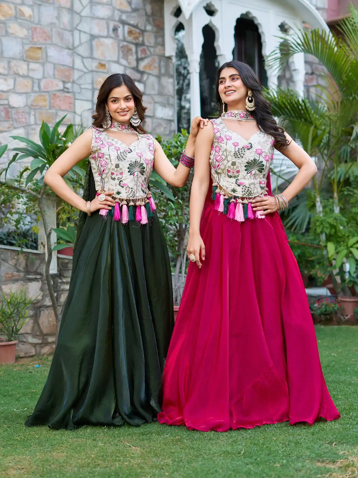 Ram 125 Pink in Pure simar tissue silk Embroidery Work Lehenga Choli . Exclusive Offer ₹2649. Delivery 4-6 Working Days. Shop now. | Bollywood Lehenga, Creative Lehenga, Designer Lehenga, Embroidered Lehenga, Lehenga, Party Wear Lehenga