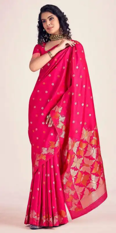 KPR 256 Pink in Soft Lichi Silk Lace Border & Lace Work Saree . Special Price ₹1449. Delivery 4-6 Working Days. Shop now. | Creative Sarees, Embroidered Sarees, Bollywood Sarees, Designer Sarees, Ethnic Saree, Modern Digital sarees, Party Wear Sarees, Sarees