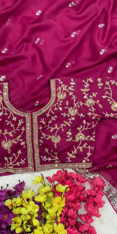 AC MAGIC CIRCLE Pink Soft Organza Saree Perfect for Wedding, Party, Haldi, Festival Celebrations, Diwali – . Grab it for ₹2099. Delivery 4-6 Working Days | Creative Sarees, Embroidered Sarees, Bollywood Sarees, Designer Sarees, Ethnic Saree, Modern Digital sarees, Party Wear Sarees, Sarees