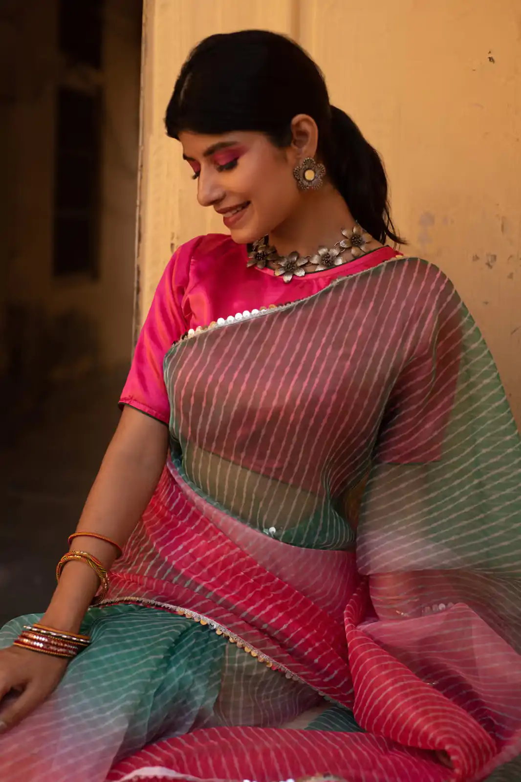 BT 331 Pink Soft T.b. Organza Silk with Sequins Work & Lace Work Saree . Available at ₹1499 only. Delivery 4-6 Working Days. Shop now. | Creative Sarees, Embroidered Sarees, Bollywood Sarees, Designer Sarees, Ethnic Saree, Modern Digital sarees, Party Wear Sarees, Sarees