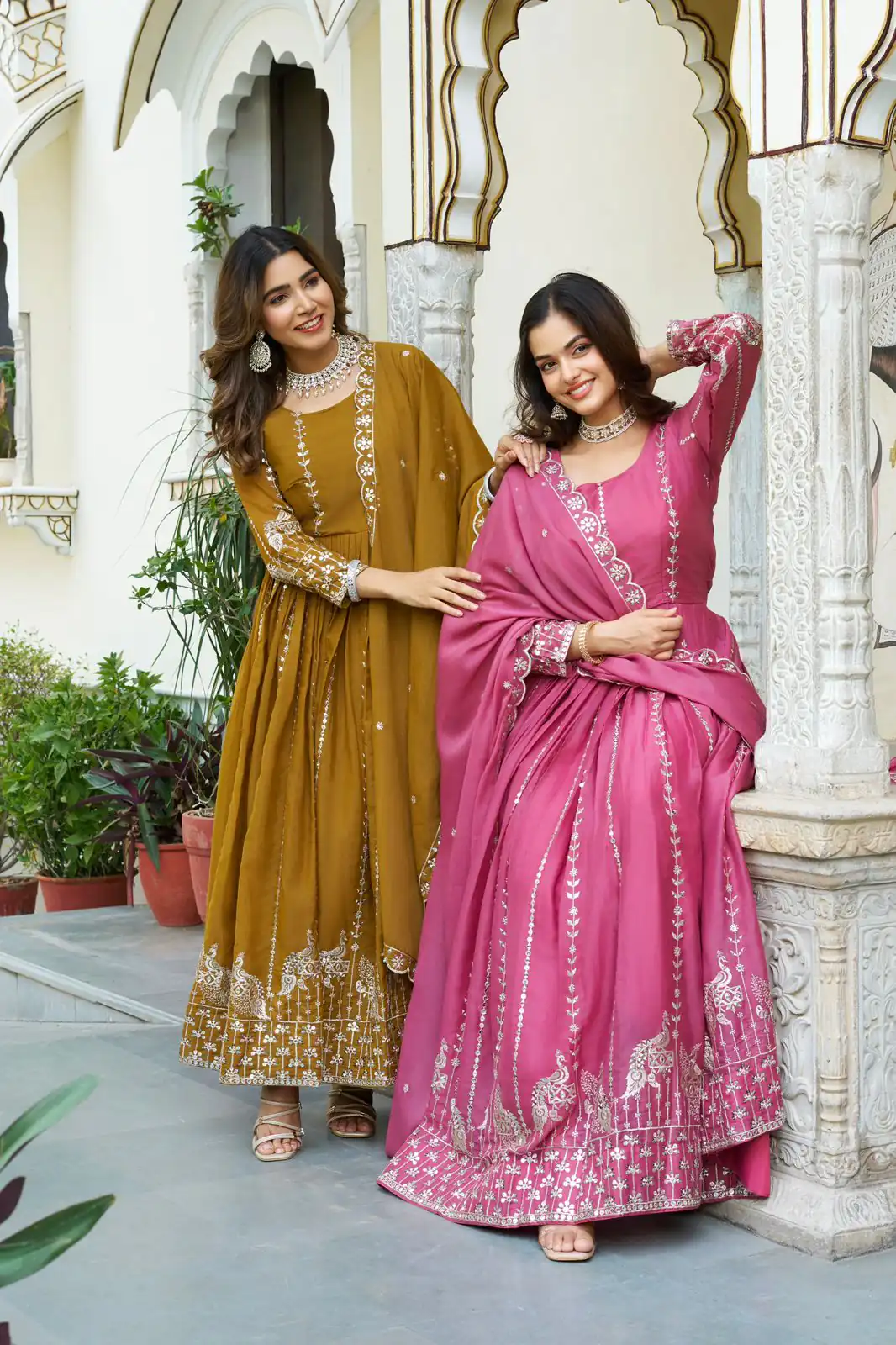 Ram 139 Pink Star Georgette Gown Perfect for Wedding, Party, Family Gatherings, Haldi, Housewarming –. Grab it for ₹1949. Delivery 4-6 Working | Casual Suits, Jump Suits, Creative suits, Designer Suits, Palazzo Suits, Party Wear Suits, Patiala Suits, Salwar suit, Straight Suits