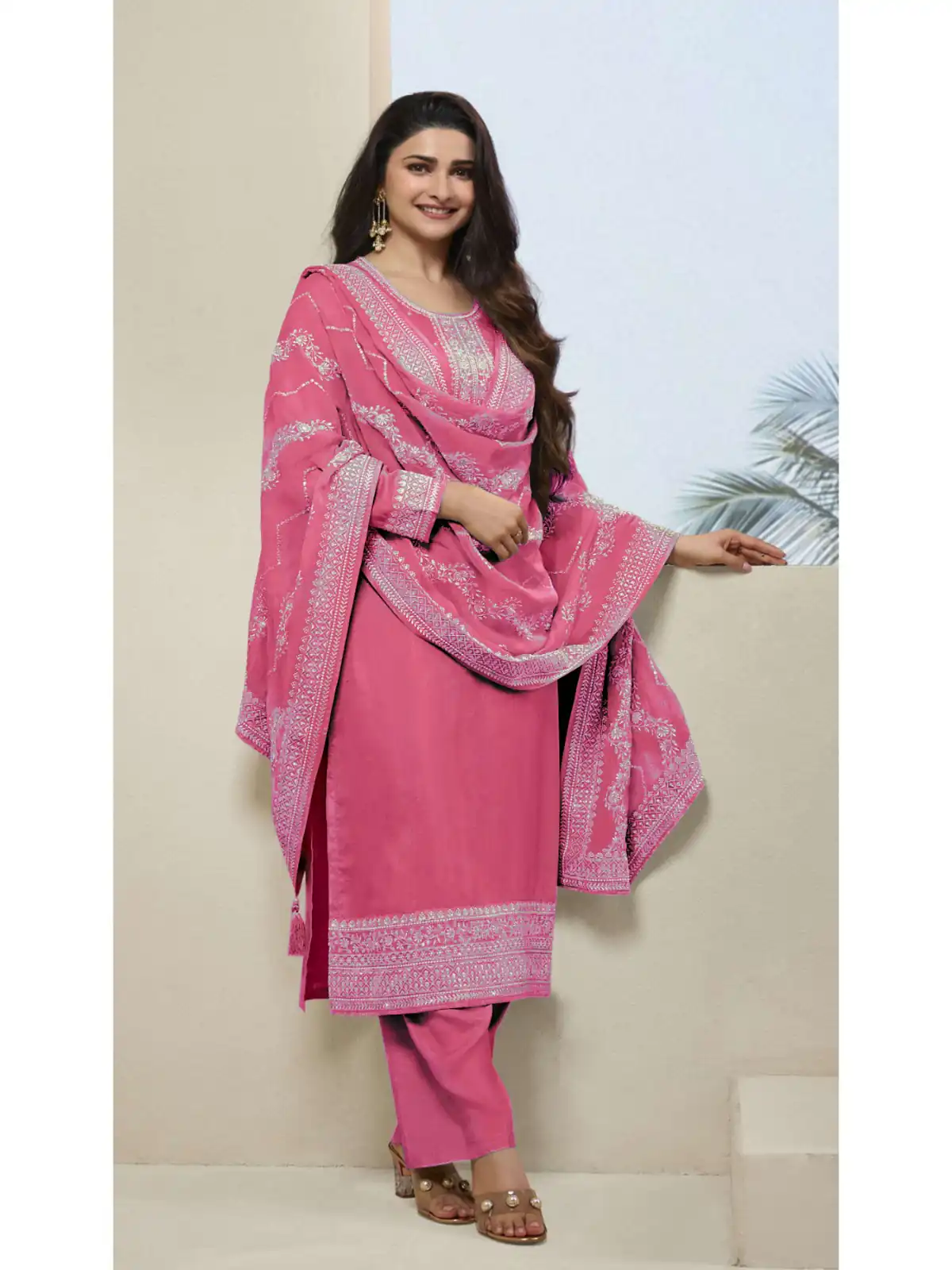 DS 64952 Pink in Vichitra Embroidery Work Salwar Suit . Wedding, Party, Festive, Events, Special Price ₹2049. Delivery 4-6 Working Days. Shop now. | Casual Suits, Jump Suits, Creative suits, Designer Suits, Palazzo Suits, Party Wear Suits, Patiala Suits, Salwar suit, Straight Suits