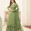 FC L.t 5401 Pista Color Jacquard Silk Georgette Diamond Sharara Suit Wedding, Party, Festive Expected Delivery 4-6 Working Days  @2999/- | Casual Suits, Jump Suits, Creative suits, Designer Suits, Palazzo Suits, Party Wear Suits, Patiala Suits, Salwar suit, Straight Suits