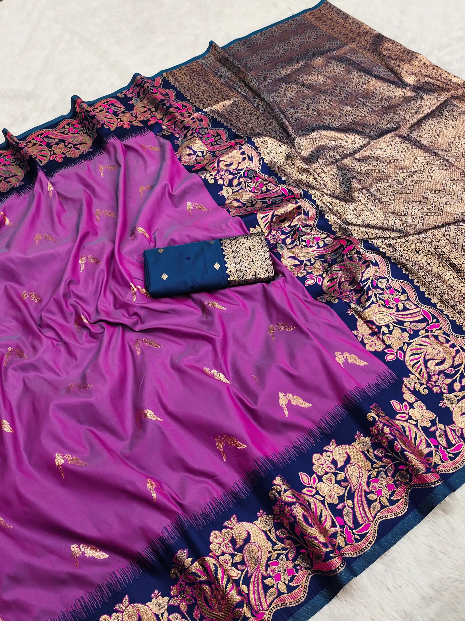MB 3308 Purple Banarasi Silk Saree Perfect for Wedding, Party, Holi, Reception, Raksha Bandhan – . Special Price ₹1999. Delivery 4-6 Working Days. Shop n | Creative Sarees, Embroidered Sarees, Bollywood Sarees, Designer Sarees, Ethnic Saree, Modern Digital sarees, Party Wear Sarees, Sarees