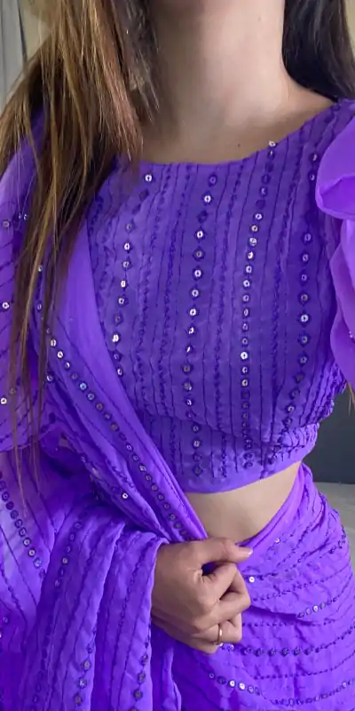 BT SUMAN Purple Fox Georgette SareePerfect for Wedding, Party, Sangeet, Baisakhi, Karwa Chauth – . Special Price ₹1749. Delivery 4-6 Working Days. | Creative Sarees, Embroidered Sarees, Bollywood Sarees, Designer Sarees, Ethnic Saree, Modern Digital sarees, Party Wear Sarees, Sarees