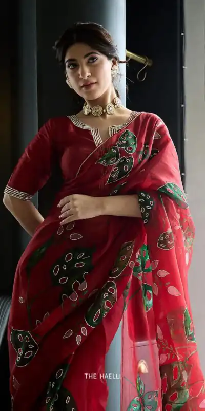 AC ZOYA Red in Color Soft Organza Designer Work Saree . Wedding, Party, Festive, Events, Best Price ₹2399. Delivery 4-6 Working Days. Shop now. | Creative Sarees, Embroidered Sarees, Bollywood Sarees, Designer Sarees, Ethnic Saree, Modern Digital sarees, Party Wear Sarees, Sarees