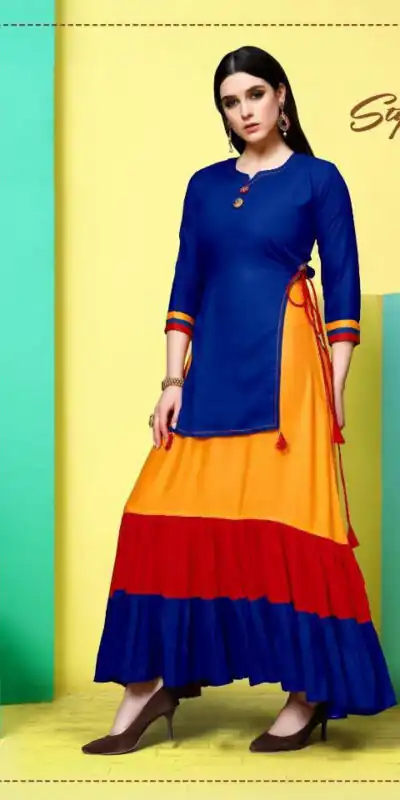 INLI Raas Royal Blue in Color 14 kg Rayon Designer Work Gown . Wedding, Party, Festive, Events Available at ₹1499 only. Delivery 4-6 Working Days. Shop now. | Casual Suits, Jump Suits, Creative suits, Designer Suits, Palazzo Suits, Party Wear Suits, Patiala Suits, Salwar suit, Straight Suits