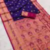 MB 18 Royal Blue Color Banarasi silk Saree with Zari Work & Lace Work. Affordable Price ₹2449. Delivery 4-6 Working Days. Shop now. | Creative Sarees, Embroidered Sarees, Bollywood Sarees, Designer Sarees, Ethnic Saree, Modern Digital sarees, Party Wear Sarees, Sarees