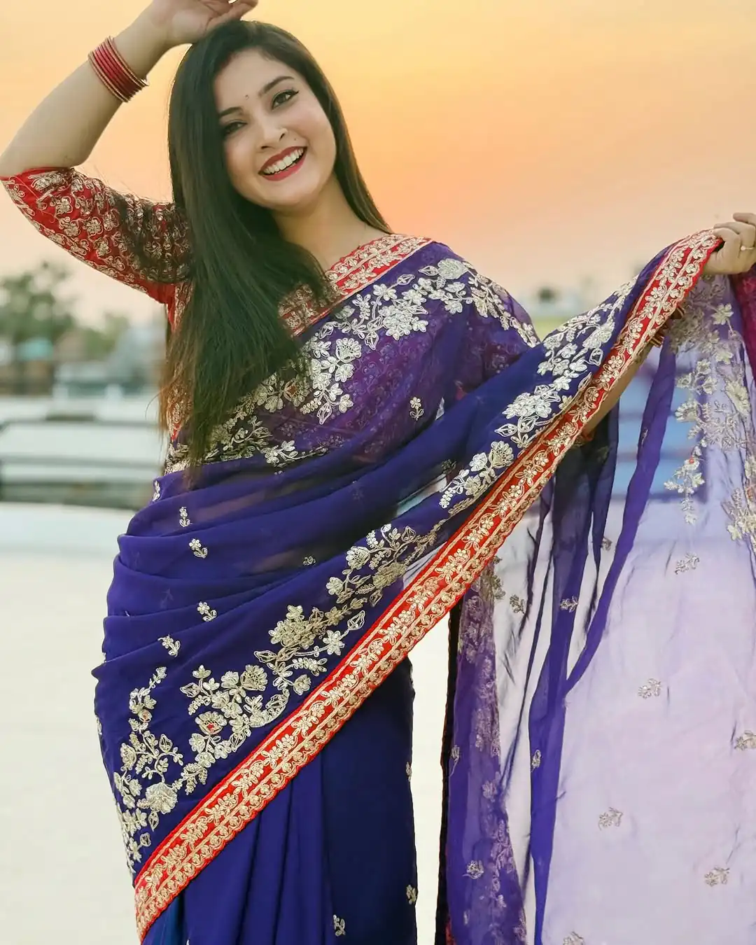 BT 411 Royal Blue in Georgette Embroidery Work & Lace Work Saree . Grab it for ₹1999. Delivery 4-6 Working Days. Shop now. | Creative Sarees, Embroidered Sarees, Bollywood Sarees, Designer Sarees, Ethnic Saree, Modern Digital sarees, Party Wear Sarees, Sarees