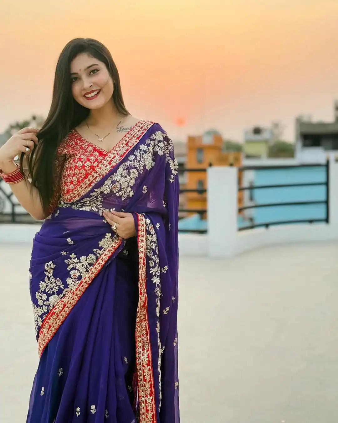 BT 411 Royal Blue in Georgette Embroidery Work & Lace Work Saree . Grab it for ₹1999. Delivery 4-6 Working Days. Shop now. | Creative Sarees, Embroidered Sarees, Bollywood Sarees, Designer Sarees, Ethnic Saree, Modern Digital sarees, Party Wear Sarees, Sarees