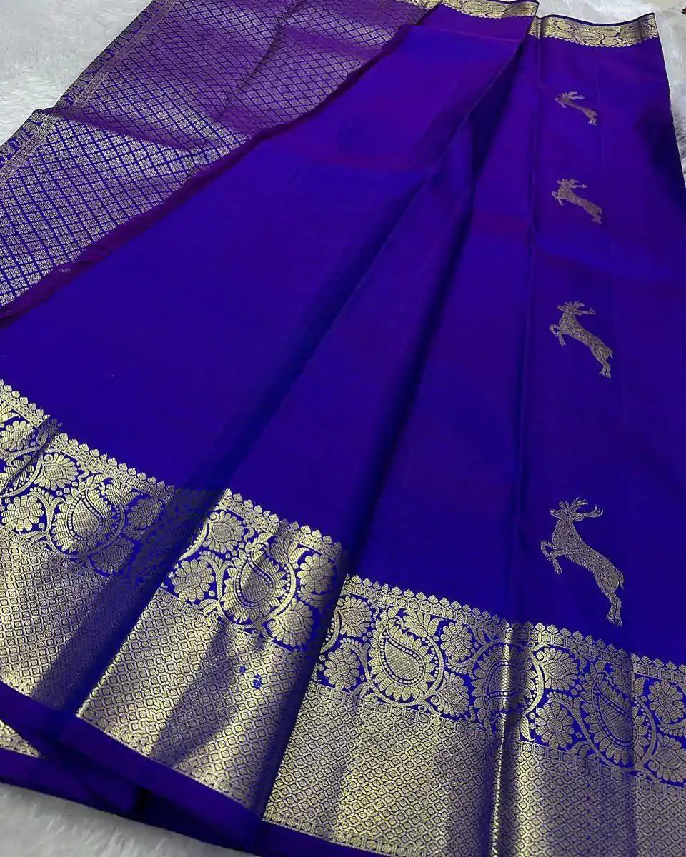 KPR 239 Royal Blue Soft Lichi Silk Saree Perfect for Wedding, Party, Haldi, Onam, Pooja – . Special Price ₹1499. Delivery 4-6 Working Days. Shop now. | Creative Sarees, Embroidered Sarees, Bollywood Sarees, Designer Sarees, Ethnic Saree, Modern Digital sarees, Party Wear Sarees, Sarees