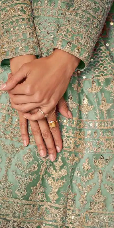 FC 8396 Sea Green in Net Embroidery Work Salwar Suit . Wedding, Party, Festive, Events, Exclusive Offer ₹3049. Delivery 4-6 Working Days. Shop now. | Casual Suits, Jump Suits, Creative suits, Designer Suits, Palazzo Suits, Party Wear Suits, Patiala Suits, Salwar suit, Straight Suits