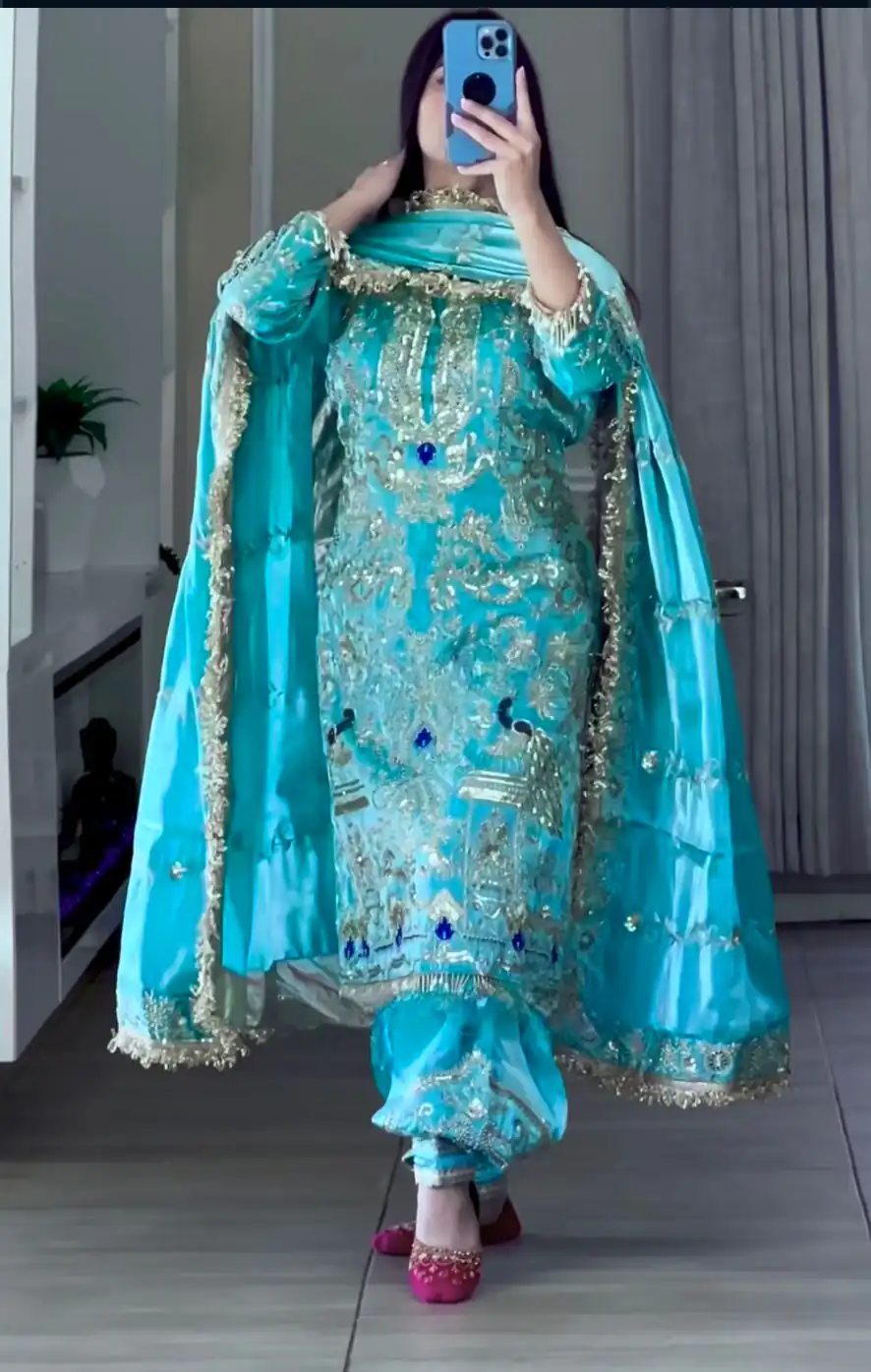 NF 1239 Sky Blue Natural Crep Salwar Suit Perfect for Wedding, Party, Haldi, Festival Celebrations, Housewarming – . Get it for ₹2449. Delivery 4-6 Wor | Casual Suits, Jump Suits, Creative suits, Designer Suits, Palazzo Suits, Party Wear Suits, Patiala Suits, Salwar suit, Straight Suits