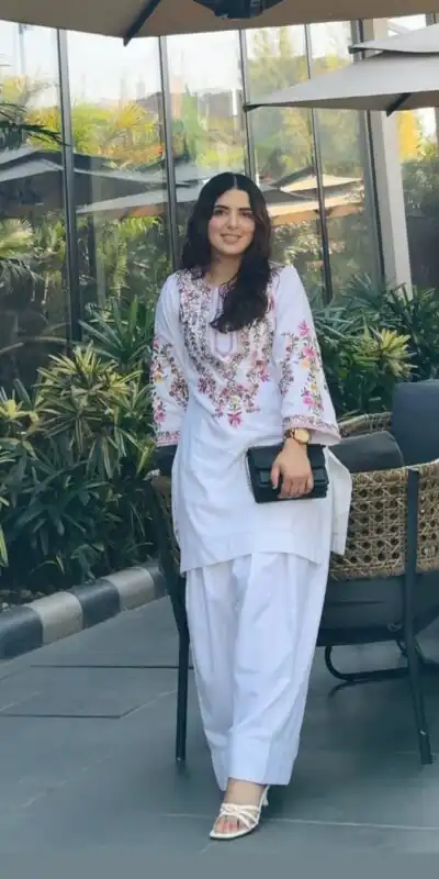 SRK 5272 White Natural Crep Silk with Embroidery Work Salwar Suit . Affordable Price ₹1799. Delivery 4-6 Working Days. Shop now. | Casual Suits, Jump Suits, Creative suits, Designer Suits, Palazzo Suits, Party Wear Suits, Patiala Suits, Salwar suit, Straight Suits