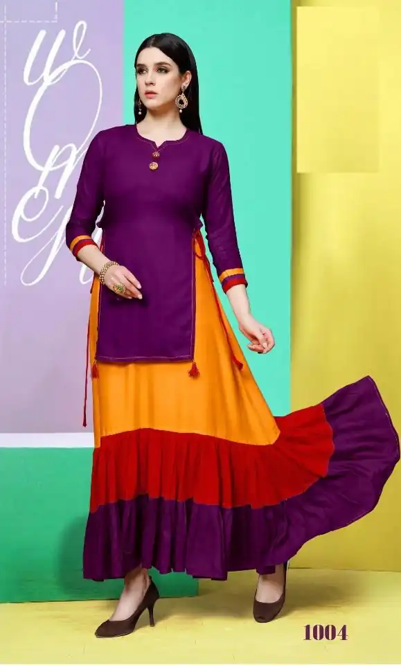 INLI Raas Wine in Color 14 kg Rayon Designer Work Gown . Wedding, Party, Festive, Events Available at ₹1499 only. Delivery 4-6 Working Days. Shop now. | Casual Suits, Jump Suits, Creative suits, Designer Suits, Palazzo Suits, Party Wear Suits, Patiala Suits, Salwar suit, Straight Suits