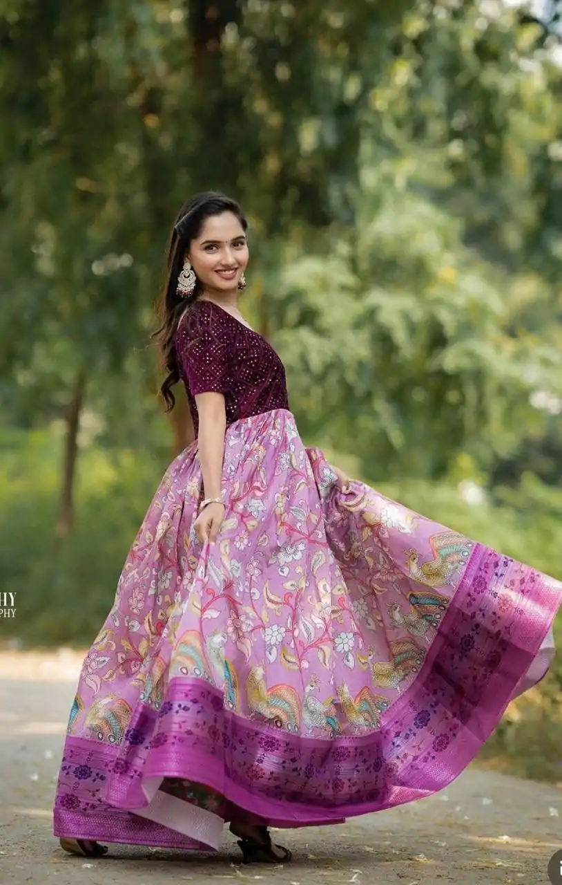 PC 352 Wine in Jacquard Viving Embroidery Work Gown . Wedding, Party, Festive, Events, Now at just ₹1979. Delivery 4-6 Working Days. Shop now. | Bollywood Lehenga, Creative Lehenga, Designer Lehenga, Embroidered Lehenga, Lehenga, Party Wear Lehenga