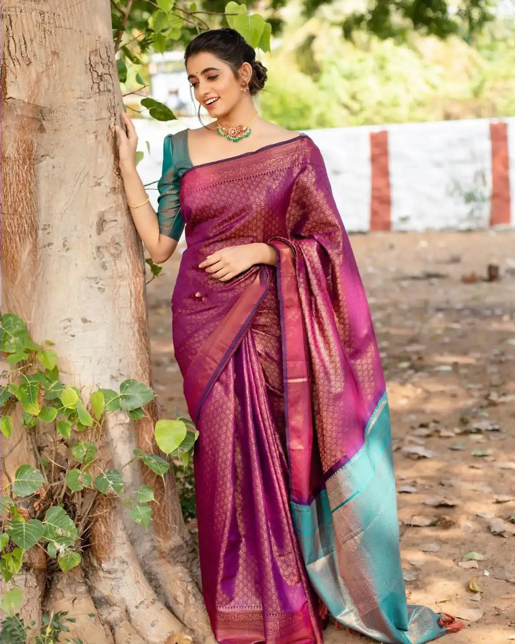 KPR 207 Wine Color Soft Lichi Silk Saree with Lace Work & Lace Border. Get it for ₹1299. Delivery 4-6 Working Days. Shop now. | Creative Sarees, Embroidered Sarees, Bollywood Sarees, Designer Sarees, Ethnic Saree, Modern Digital sarees, Party Wear Sarees, Sarees