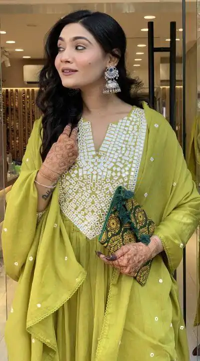 MF 818 Yellow Color Cotton Silk Salwar Suit with Mirror Work. Introductory Price ₹1699. Delivery 4-6 Working Days. Shop now. | Casual Suits, Jump Suits, Creative suits, Designer Suits, Palazzo Suits, Party Wear Suits, Patiala Suits, Salwar suit, Straight Suits