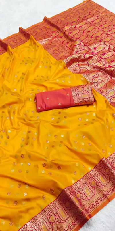 MB 3312-A Yellow in Rich Banarasi Silk Zari Work & Lace Work Saree . Affordable Price ₹2049. Delivery 4-6 Working Days. Shop now. | Creative Sarees, Embroidered Sarees, Bollywood Sarees, Designer Sarees, Ethnic Saree, Modern Digital sarees, Party Wear Sarees, Sarees