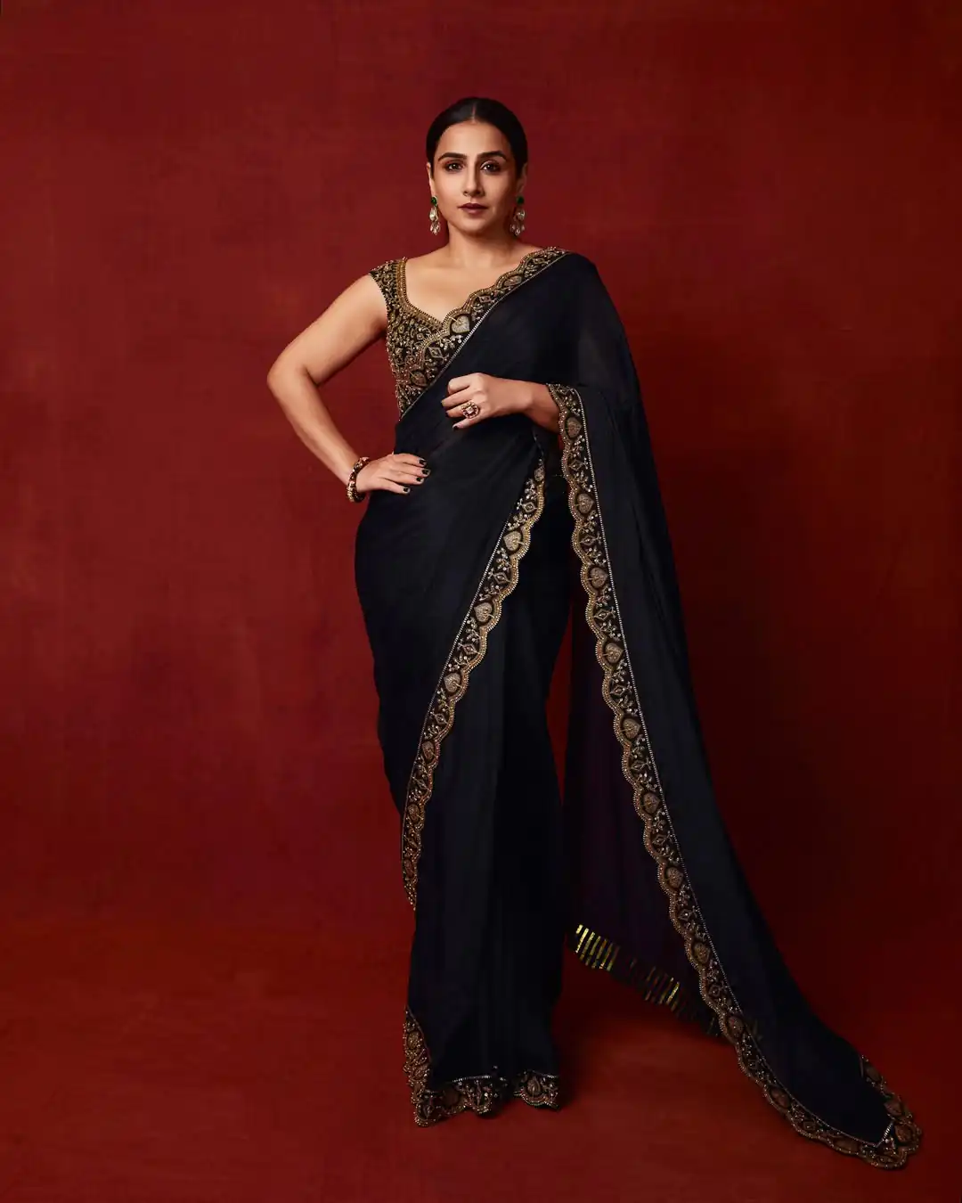 BT 430 Black in Chinno Silk Designer Work Saree . Wedding, Party, Festive, Events, Now at just ₹1749. Delivery 4-6 Working Days. Shop now. | Creative Sarees, Embroidered Sarees, Bollywood Sarees, Designer Sarees, Ethnic Saree, Modern Digital sarees, Party Wear Sarees, Sarees