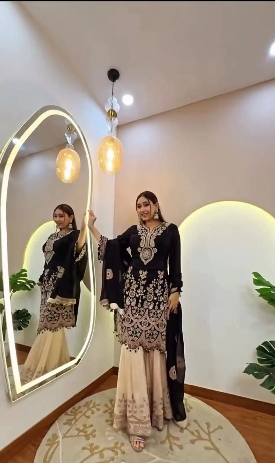 BE 409 Black Georgette Salwar Suit with Embroidery Work. Wedding, Party, Festive, Events, Best Price ₹2399. Delivery 4-6 Working Days. Shop now. | Bollywood Lehenga, Creative Lehenga, Designer Lehenga, Embroidered Lehenga, Lehenga, Party Wear Lehenga