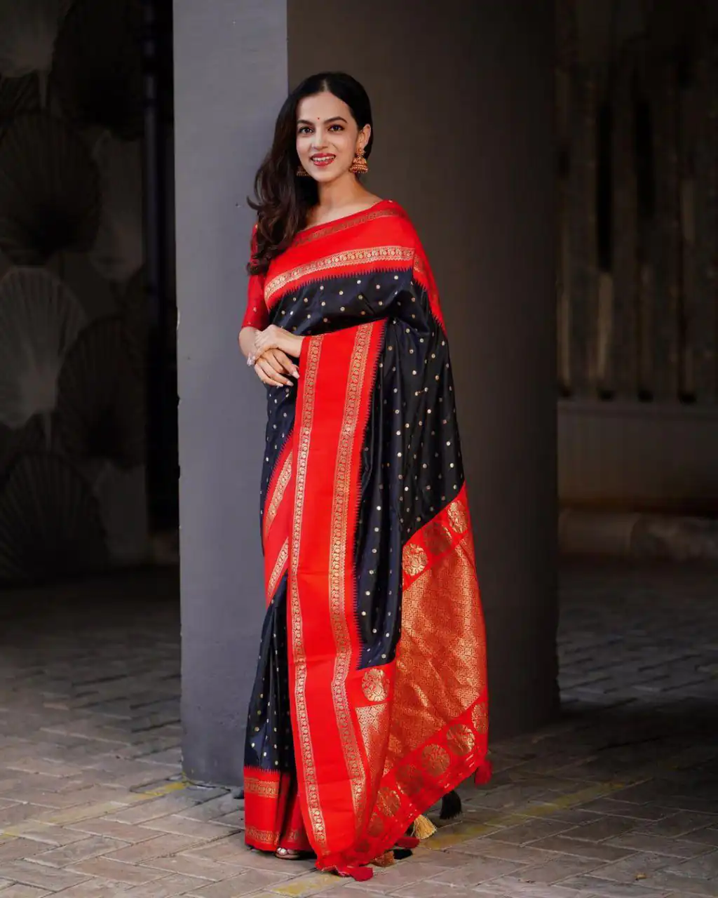 KPR 240 Black in Color Soft Lichi Silk Lace Work & Lace Border Saree . Now at just ₹1449. Delivery 4-6 Working Days. Shop now. | Creative Sarees, Embroidered Sarees, Bollywood Sarees, Designer Sarees, Ethnic Saree, Modern Digital sarees, Party Wear Sarees, Sarees