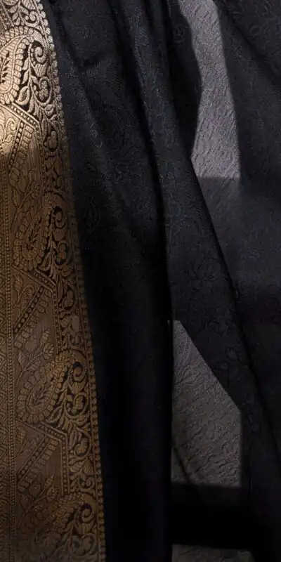 YNF 7908 Black Mass Mello Saree with Zari Work. Wedding, Party, Festive, Events Introductory Price ₹1449. Delivery 4-6 Working Days. Shop now. | Creative Sarees, Embroidered Sarees, Bollywood Sarees, Designer Sarees, Ethnic Saree, Modern Digital sarees, Party Wear Sarees, Sarees