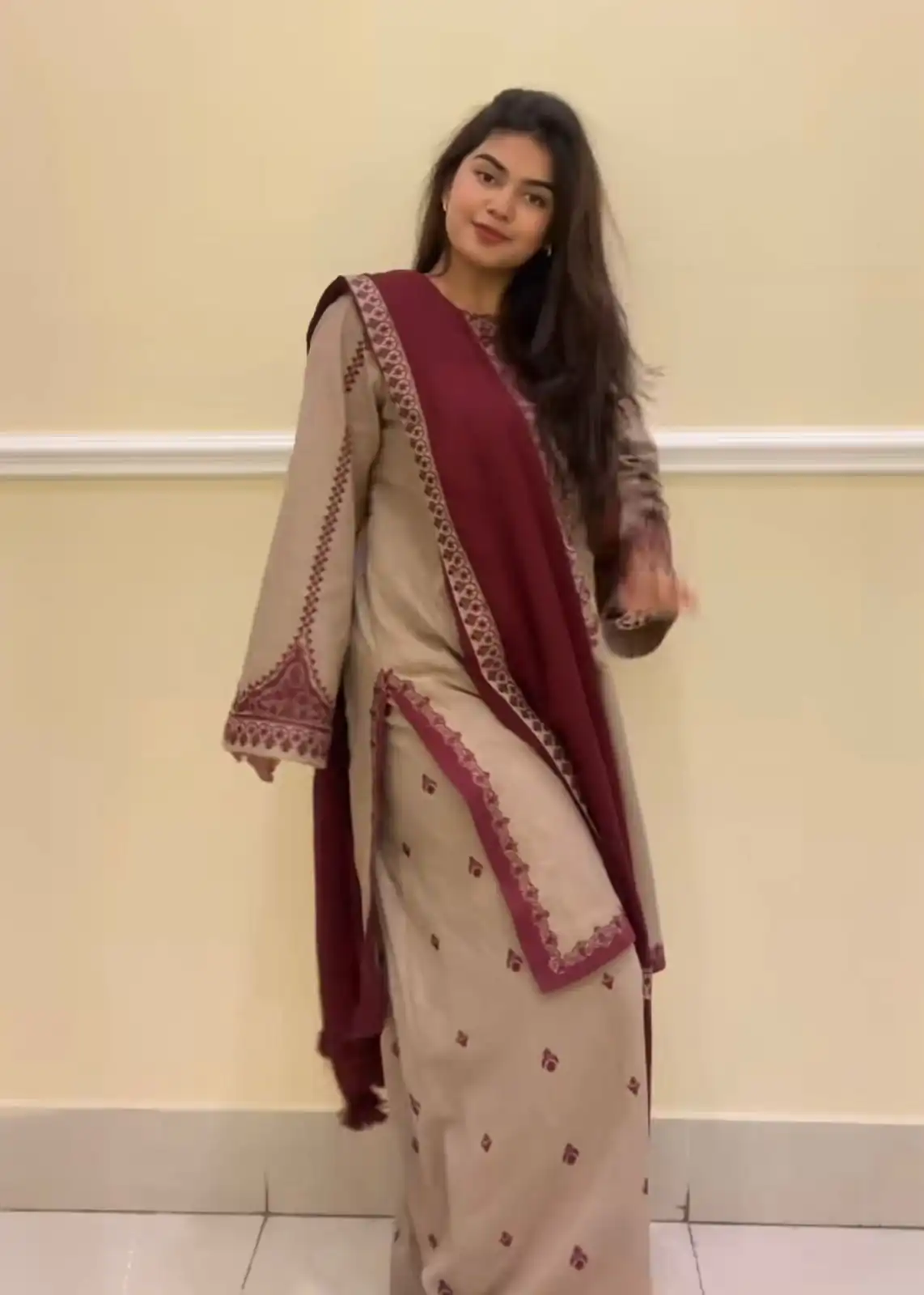 SRK 5274 Chiku Faux Georgette Salwar Suit. Perfect for Wedding, Party, Engagement, Karwa Chauth, Eid – Grab it for ₹2049. Delivery 4-6 Working Days. | Bollywood Lehenga, Creative Lehenga, Designer Lehenga, Embroidered Lehenga, Lehenga, Party Wear Lehenga