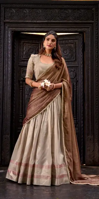 LNB 2025 Cream Dupion Silk Lehenga Choli Perfect for Wedding, Party, Ethnic Day, Pongal, Temple Visit – . Introductory Price ₹2449. Delivery 4-6 Work | Bollywood Lehenga, Creative Lehenga, Designer Lehenga, Embroidered Lehenga, Lehenga, Party Wear Lehenga
