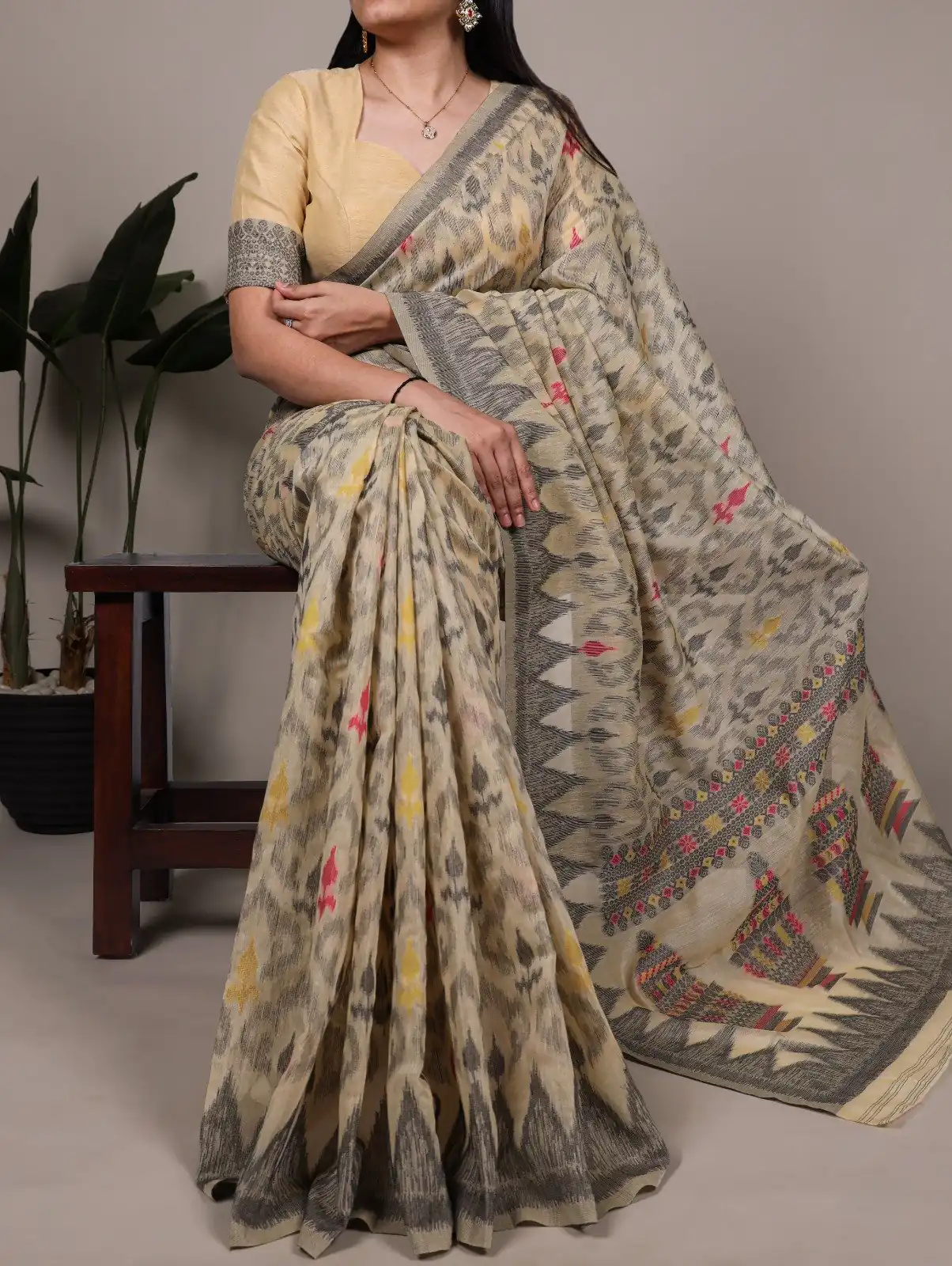 YNF 7414 Cream Poly Cotton Saree Thread Weaving Work Designer Work. Get it for ₹1549. Delivery 4-6 Working Days. Shop now. | Creative Sarees, Embroidered Sarees, Bollywood Sarees, Designer Sarees, Ethnic Saree, Modern Digital sarees, Party Wear Sarees, Sarees