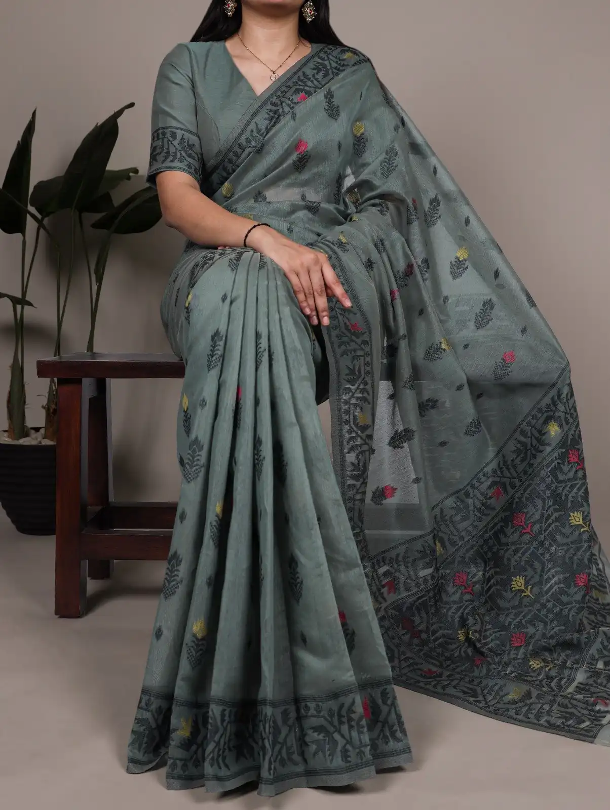 YNF 7415 Grey Poly Cotton Saree Perfect for Wedding, Party, Makar Sankranti, Temple Visit, Sangeet – . Introductory Price ₹1549. Delivery 4-6 Working | Creative Sarees, Embroidered Sarees, Bollywood Sarees, Designer Sarees, Ethnic Saree, Modern Digital sarees, Party Wear Sarees, Sarees