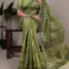 YNF 7414 Mahendi Poly Cotton Saree Thread Weaving Work Designer Work. Get it for ₹1549. Delivery 4-6 Working Days. Shop now. | Creative Sarees, Embroidered Sarees, Bollywood Sarees, Designer Sarees, Ethnic Saree, Modern Digital sarees, Party Wear Sarees, Sarees