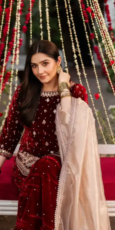 VLM 304 Maroon Viscos Velvet Salwar Suit Perfect for Wedding, Party, Festival Celebrations, Pooja, Ethnic Day – . Festive Deal ₹2399. Delivery 4-6 Wo | Casual Suits, Jump Suits, Tops & Bottoms, Track Suits, Trendy Wear, Creative suits, Designer Suits, Palazzo Suits, Party Wear Suits, Patiala Suits, Salwar suit, Straight Suits