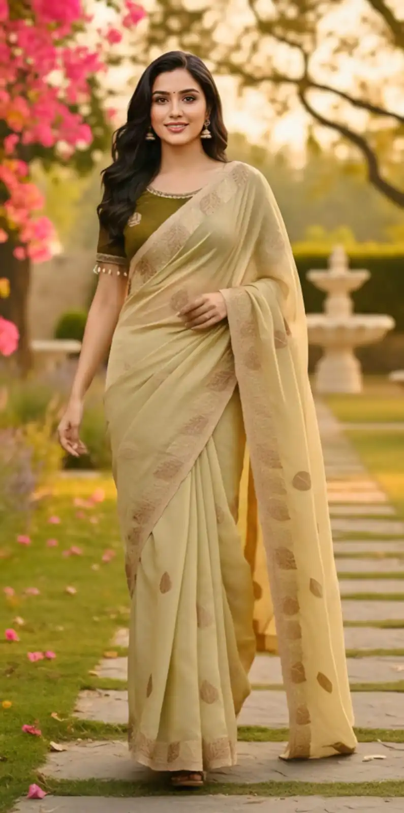 SC 1005 Mehendi in Soft fandy Silk Embroidery Work & Lace Work Saree . Available at ₹2499 only. Delivery 4-6 Working Days. Shop now. | Creative Sarees, Embroidered Sarees, Bollywood Sarees, Designer Sarees, Ethnic Saree, Modern Digital sarees, Party Wear Sarees, Sarees