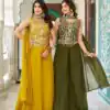 Ram 107 Mustard in Color Star Georgette Embroidery Work Salwar Suit . Festive Deal ₹2099. Delivery 4-6 Working Days. Shop now. | Casual Suits, Jump Suits, Creative suits, Designer Suits, Palazzo Suits, Party Wear Suits, Patiala Suits, Salwar suit, Straight Suits