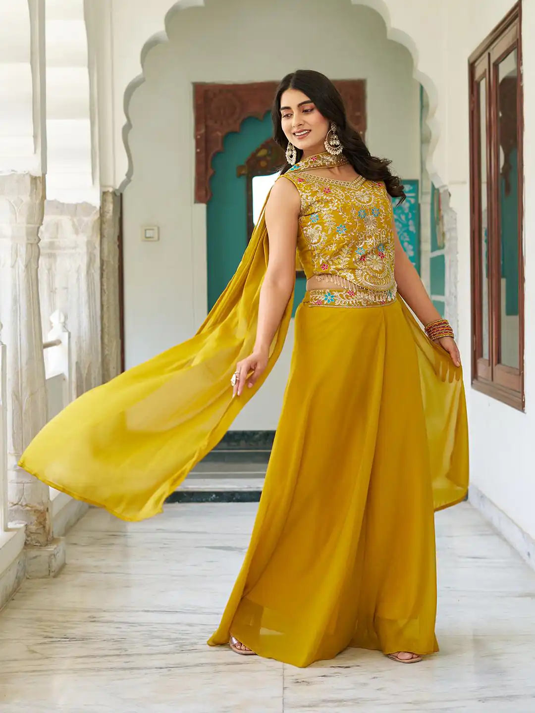 Ram 107 Mustard in Color Star Georgette Embroidery Work Salwar Suit . Festive Deal ₹2099. Delivery 4-6 Working Days. Shop now. | Casual Suits, Jump Suits, Creative suits, Designer Suits, Palazzo Suits, Party Wear Suits, Patiala Suits, Salwar suit, Straight Suits