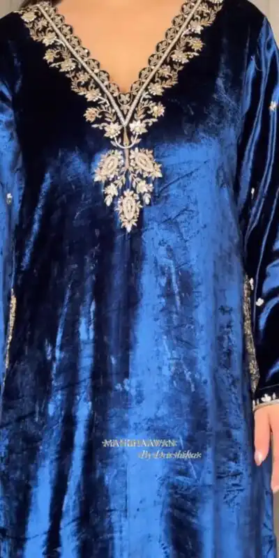 LG 2025 Navy Blue Velvet Salwar Suit with Embroidery Work & Lace Work. Exclusive Offer ₹1899. Delivery 4-6 Working Days. Shop now. | Casual Suits, Jump Suits, Tops & Bottoms, Track Suits, Trendy Wear, Creative suits, Designer Suits, Palazzo Suits, Party Wear Suits, Patiala Suits, Salwar suit, Straight Suits