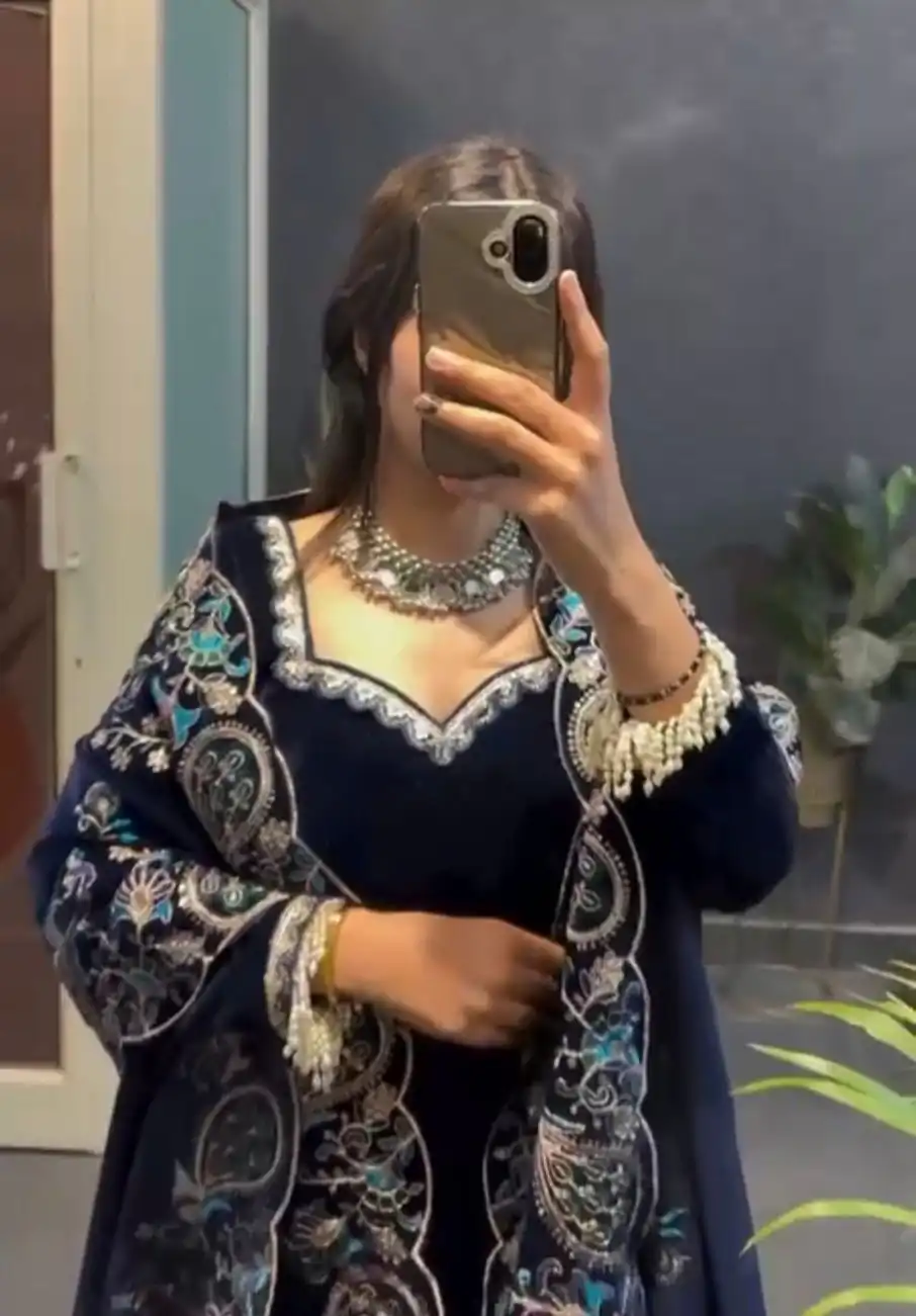 RTC 5935 Navy Blue in Viscose Velvet Lace Work Salwar Suit . Wedding, Party, Festive, Events, Get it for ₹2049. Delivery 4-6 Working Days. Shop now. | Casual Suits, Jump Suits, Tops & Bottoms, Track Suits, Trendy Wear, Creative suits, Designer Suits, Palazzo Suits, Party Wear Suits, Patiala Suits, Salwar suit, Straight Suits