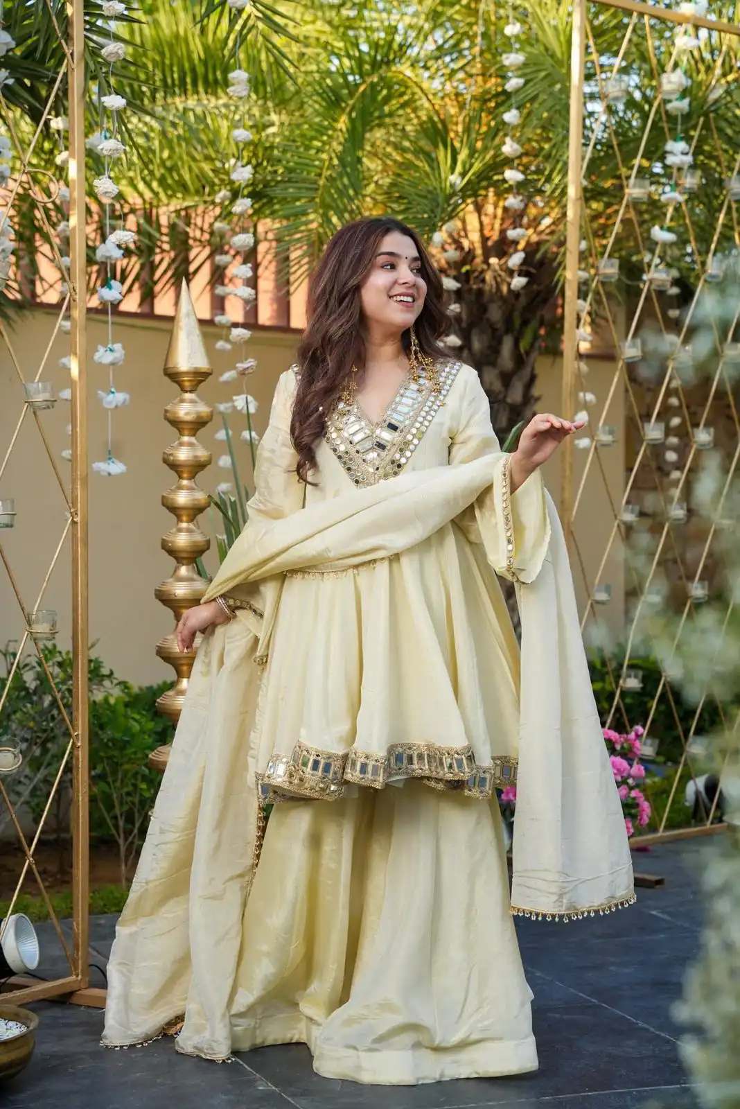 VLM 306 Off White Cosmos Silk Salwar Suit Perfect for Wedding, Party, Ethnic Day, Anniversary, Pooja – . Exclusive Offer ₹2549. Delivery 4-6 Worki | Casual Suits, Jump Suits, Tops & Bottoms, Track Suits, Trendy Wear, Creative suits, Designer Suits, Palazzo Suits, Party Wear Suits, Patiala Suits, Salwar suit, Straight Suits