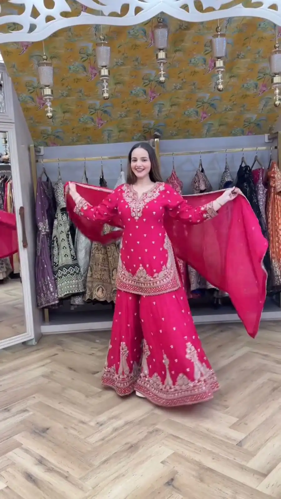 LG 2029 Pink Chinon Salwar Suit with Embroidery Work. Wedding, Party, Festive, Events, Special Price ₹2399. Delivery 4-6 Working Days. Shop now. | Casual Suits, Jump Suits, Tops & Bottoms, Track Suits, Trendy Wear, Creative suits, Designer Suits, Palazzo Suits, Party Wear Suits, Patiala Suits, Salwar suit, Straight Suits